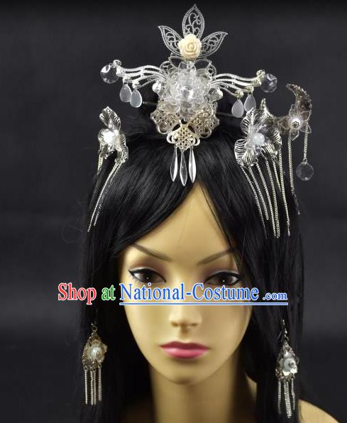 Top Chinese Empress Phoenix Hair Style China Hairpieces Chinese Traditional Hairpins Bridal Headwear