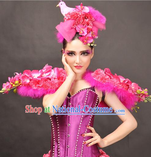 Giant Feather Wings Stage Costumes Theater Costumes Professional Theater Costume for Women