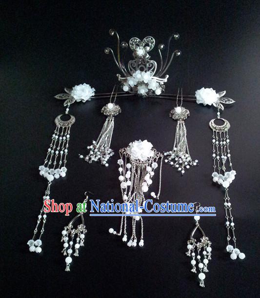 Princess Hanfu Hair Accessories Headpiece Headdress Phoenix Crown Hair Decoration Head Hairpin Accessories Comb Wedding Headwear Hair Accessorie Head Dress