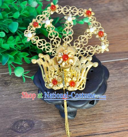 Princess Hanfu Hair Accessories Headpiece Headdress Phoenix Crown Hair Decoration Head Hairpin Accessories Comb Wedding Headwear Hair Accessorie Head Dress