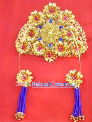 Princess Hanfu Hair Accessories Headpiece Headdress Phoenix Crown Hair Decoration Head Hairpin Accessories Comb Wedding Headwear Hair Accessorie Head Dress