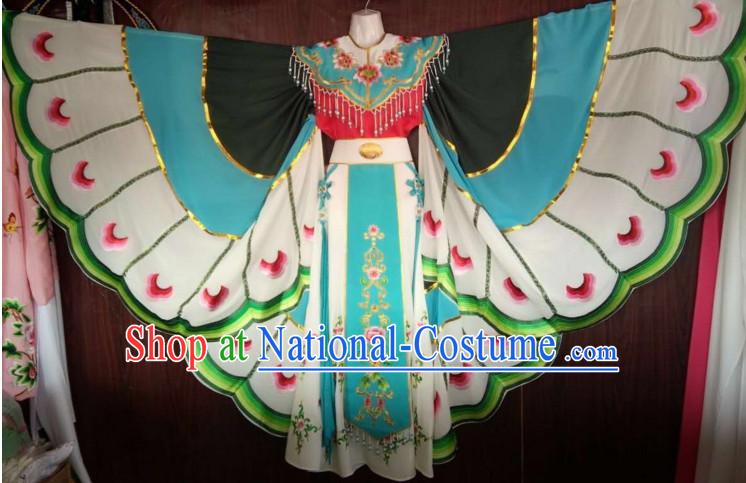 Chinese Yue Opera Butterfly Costumes Huang Mei Opera Butterfly Dancing Costume Complete Set for Women