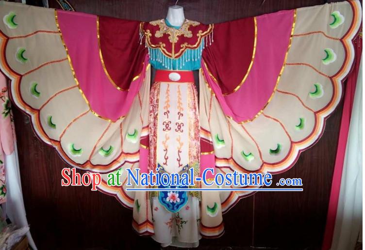 Chinese Yue Opera Butterfly Costumes Huang Mei Opera Butterfly Dancing Costume Complete Set for Women