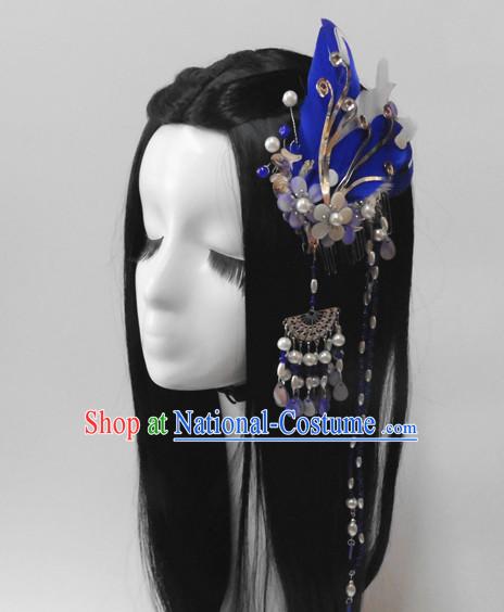 Chinese Classic Princess Fairy Headwear Crowns Hats Headpiece Hair Accessories Jewelry Set