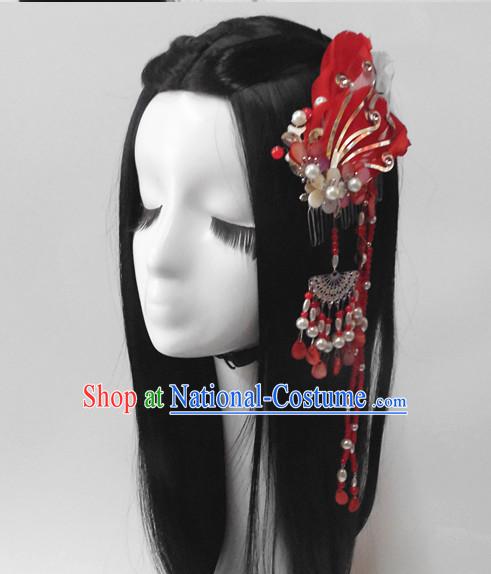 Chinese Classic Princess Fairy Headwear Crowns Hats Headpiece Hair Accessories Jewelry Set