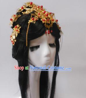 Chinese Classic Princess Headwear Crowns Hats Headpiece Hair Accessories Jewelry Set