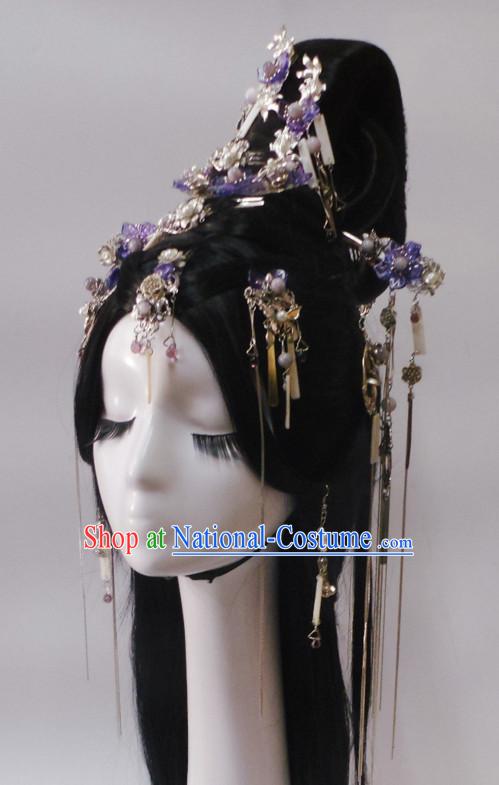 Chinese Classic Princess Headwear Crowns Hats Headpiece Hair Accessories Jewelry Set