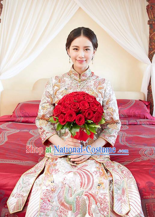 Top Traditional Chinese Phoenix Embroidered Wedding Dresses for Brides