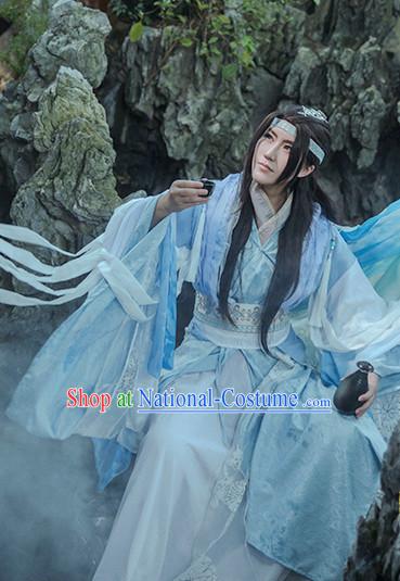 Chinese Hanfu Robe Clothing Handmade Bjd Dress Opera Costume Drama Costumes Complete Set