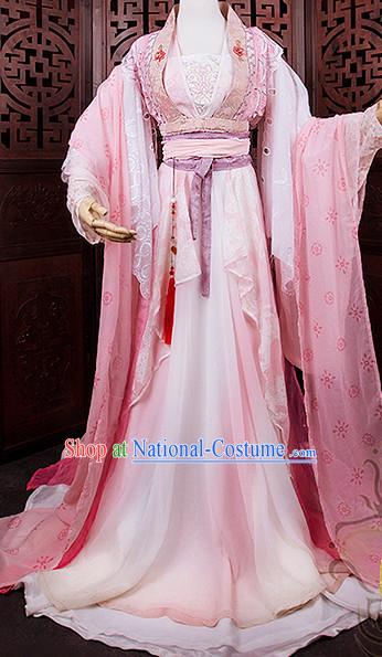 Chinese Hanfu Robe Clothing Handmade Bjd Dress Opera Costume Drama Costumes Complete Set