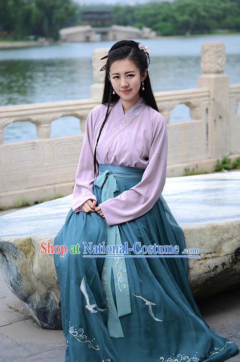 Ancient Chinese Han Dynasty Han Costume Dress Hanfu Suit