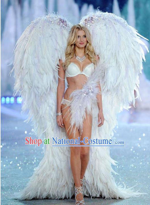 Model Feather Butterfly Dance Costumes Popular Ostrich Feathers Fancy Costume Stage Drama Costumes Angel Wings Parade Costume Complete Set