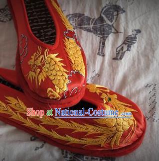 Chinese Handmade Embroidered Shoes Wedding Shoes Kung Fu Wushu Shoes Womens Shoes Opera Shoes Hanfu Shoes Dance Shoes