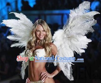 Model Feather Butterfly Dance Costumes Popular Ostrich Feathers Fancy Costume Stage Drama Costumes Angel Wings Parade Costume Complete Set