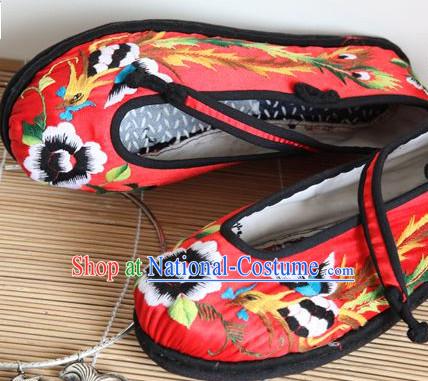 Chinese Handmade Embroidered Shoes Wedding Shoes Kung Fu Wushu Shoes Womens Shoes Opera Shoes Hanfu Shoes Dance Shoes