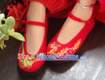 Chinese Handmade Embroidered Shoes Wedding Shoes Kung Fu Wushu Shoes Womens Shoes Opera Shoes Hanfu Shoes Dance Shoes