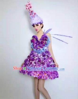 Parade Quality Peacock Feather Dance Costumes Popular Ostrich Feathers Fancy Costume Angel Wings Costume Complete Set