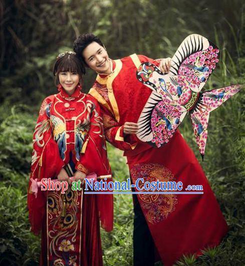 Chinese Traditional Wedding Dresses Bridal Wedding Gown Cloth