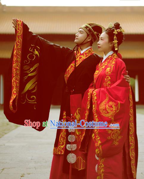 Chinese Wedding Clothes Classical Dance Drama Performance Hanfu Chinese Hakama Traditional Bridal Dress Quju Supreme Ancient Chinese Costume Complete Set