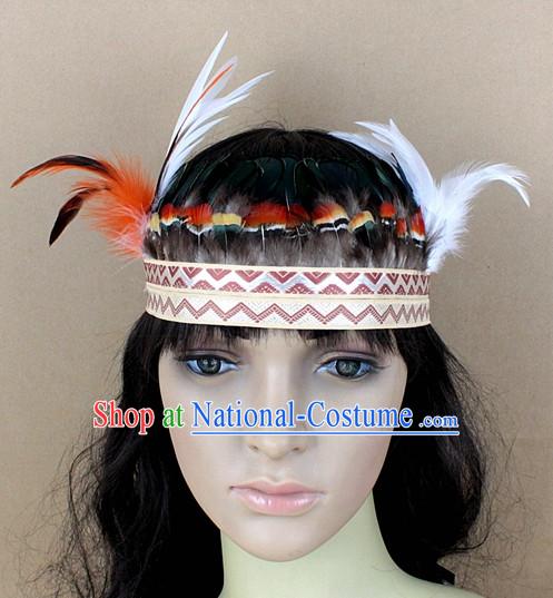 Handmade Feather Hair Pin Hair Accessory Headwear Hair Accessorie Head Dress Head Piece Jewel Set