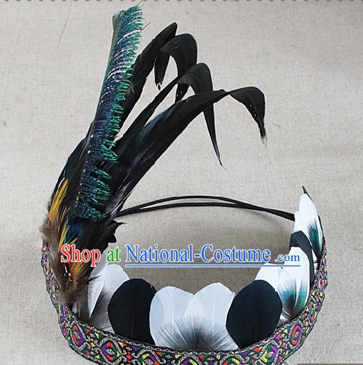 Handmade Feather Hair Pin Hair Accessory Headwear Hair Accessorie Head Dress Head Piece Jewel Set