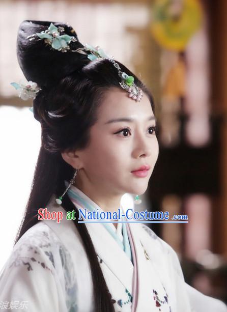 Ancient Chinese Princess Wig Hair Accessories Headpiece Headdress Hair Decoration Wigs