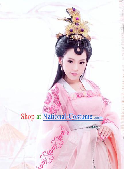 Ancient Chinese Princess Wig Hair Accessories Headpiece Headdress Hair Decoration Wigs