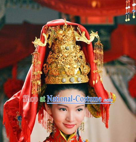 Ancient Chinese Princess Palace Crown Hat Coronet Headwear Headpieces