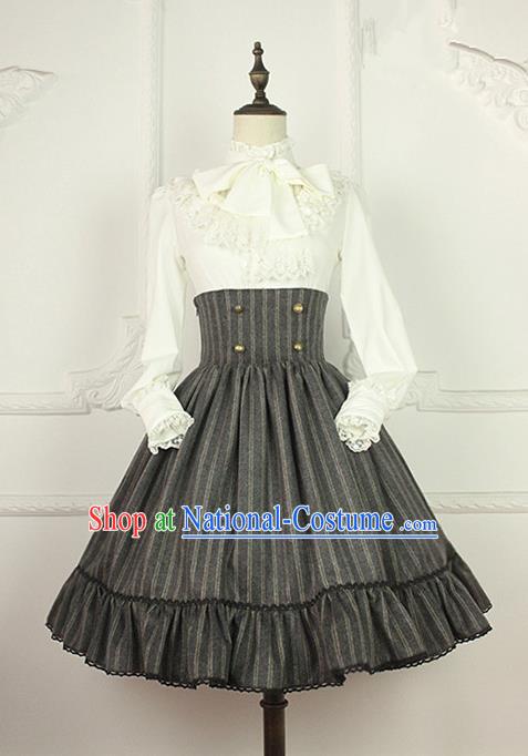 Traditional Classic Women Clothing, Traditional Classic High Waist Fishbone Skirt Dress, British Restoring Ancient Short Skirt for Women