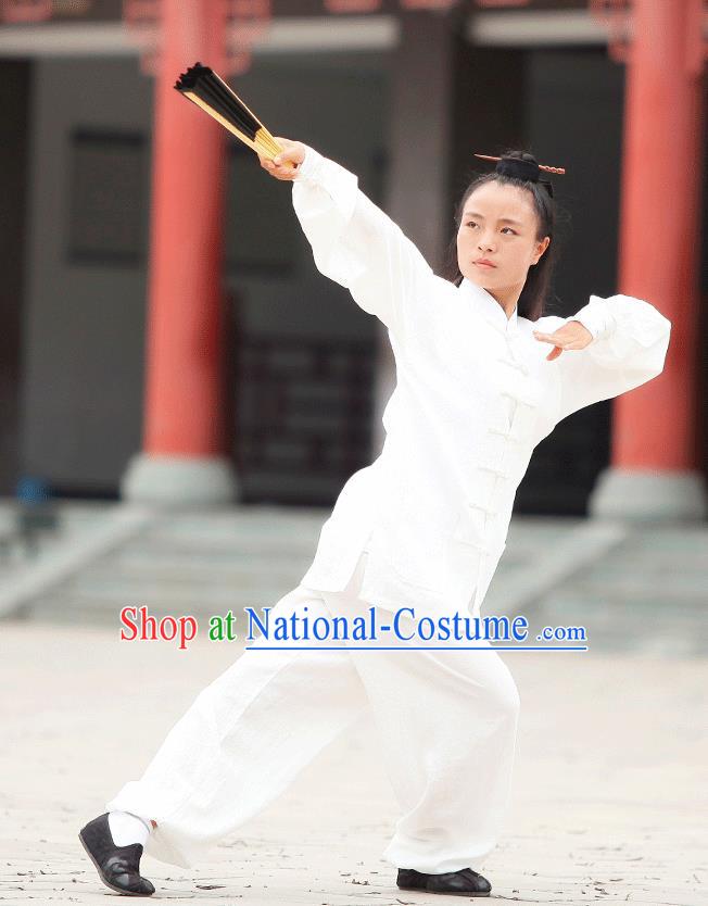 Traditional Chinese Wudang Uniform Taoist Uniform Kungfu Kung Fu Clothing Clothes Pants Shirt Supplies Wu Gong Outfits, Chinese Tang Suit Wushu Clothing Tai Chi Suits Uniforms for Women