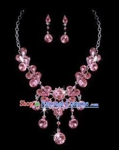 Ancient Style Accessories Necklace Chain Ear Wearing Set Wedding Decorating Jing Hong WU Empresses in the Palace Pink