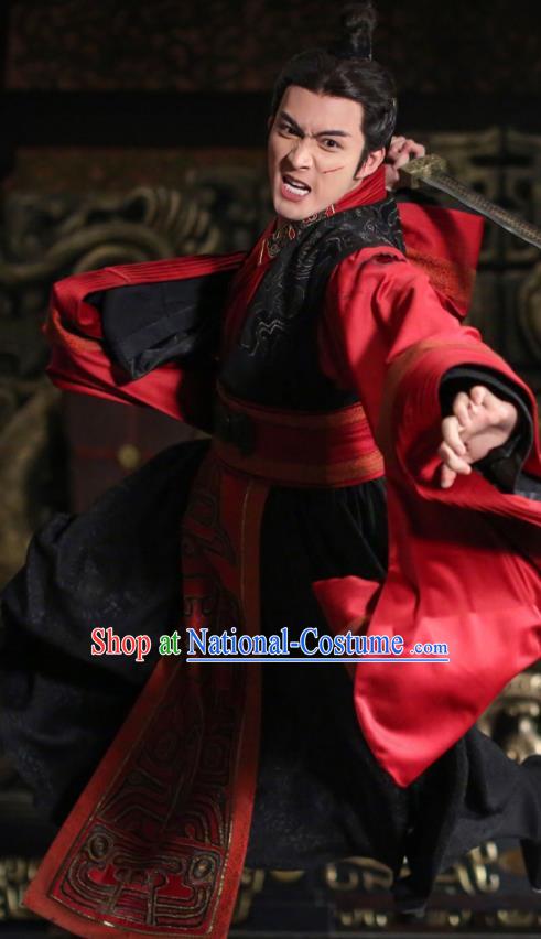 Ancient Chinese Costume Chinese Style Wedding Dress qin Dynasty swordsmen Clothing