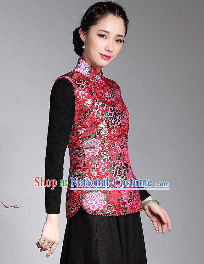 Traditional Ancient Chinese Young Women Cheongsam Dress Republic of China Tangsuit Stand Collar Blouse Dress Tang Suit Clothing for Women