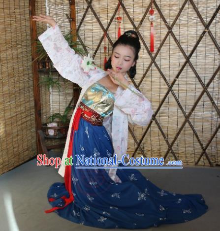 Traditional Chinese Ancient Young Lady Costume, Asian China Song Dynasty Imperial Concubine Hanfu BeiZi Clothing for Women