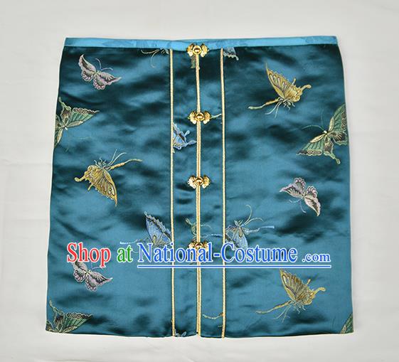 Traditional Chinese Ancient Costume Princess Embroidered Silk Wrapped Chest, Asian China Ming Dynasty Hanfu Green Vest Clothing for Women