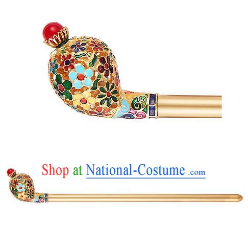 Traditional Korean National Wedding Hair Accessories Bride Palace Golden Hairpins, Korean Hanbok Fashion Hair Stick Headwear for Women