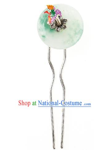 Traditional Korean National Wedding Hair Accessories Bride Palace Hairpins, Korean Hanbok Fashion Hair Stick Headwear for Women