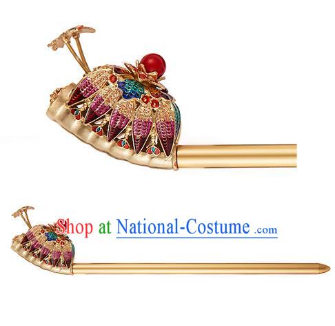 Traditional Korean National Wedding Hair Accessories Bride Crystal Hairpins, Korean Hanbok Fashion Hair Stick Headwear for Women