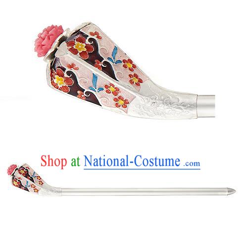 Traditional Korean National Hair Accessories Bride Hairpins, Asian Korean Hanbok Fashion Headwear Palace Hair Stick for Women