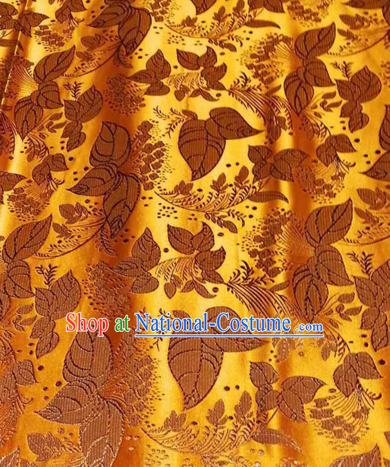 Asian Chinese Royal Palace Style Traditional Pattern Design Brocade Fabric Silk Fabric Chinese Fabric Asian Material