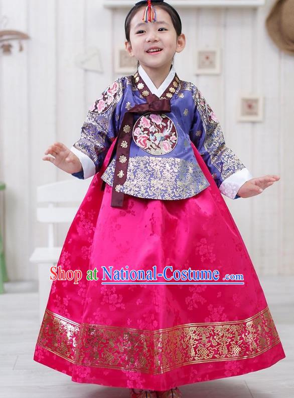 Traditional Korean Hanbok Clothing, Asian Korean Fashion Apparel Hanbok Costume for Kids