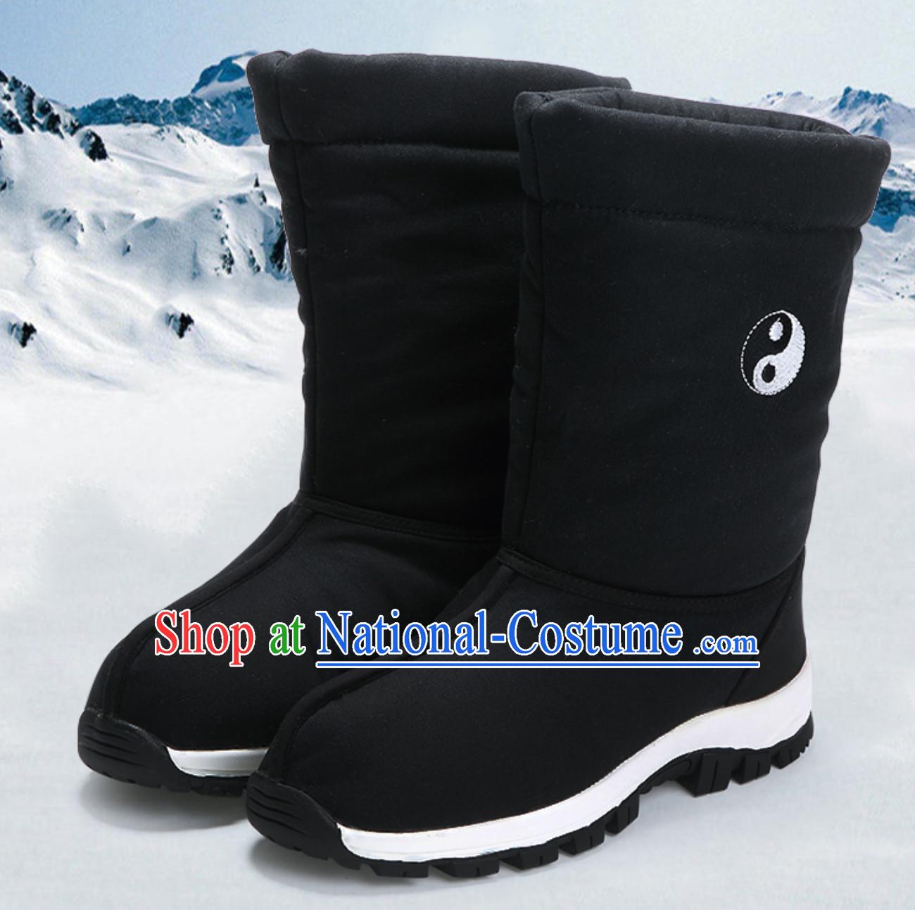 Chinese Classical Winter Wear Wudang Daoist Tai Chi High Boots