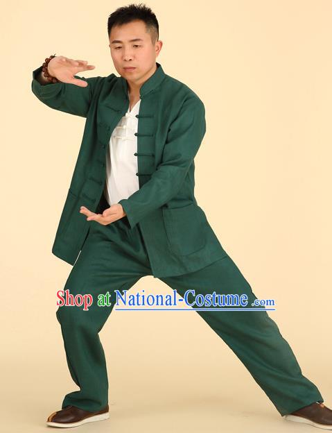 Top Kung Fu Costume Martial Arts Kung Fu Training Uniform Gongfu Shaolin Wushu Clothing for Men Women