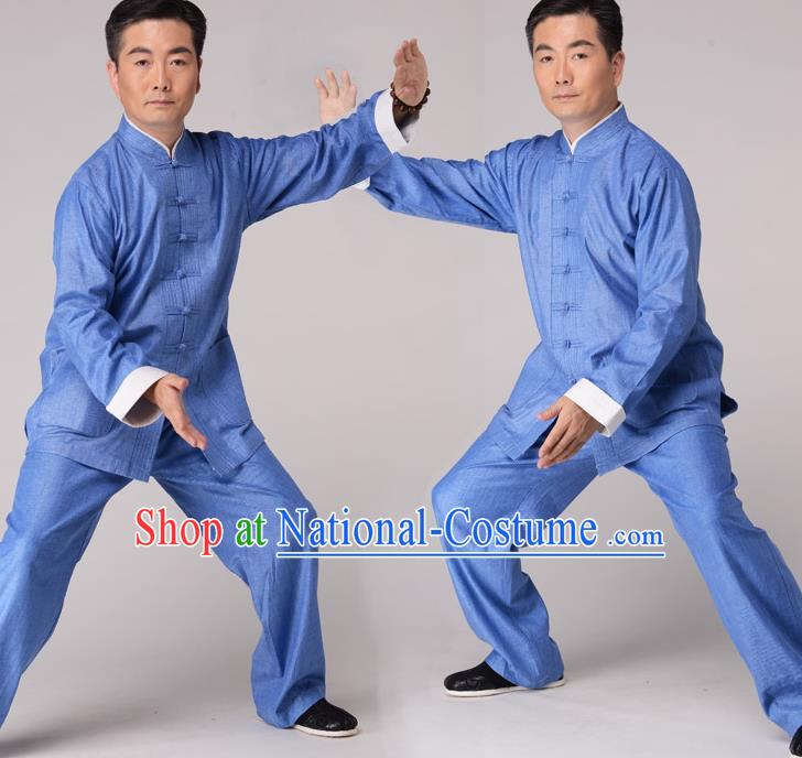 Top Kung Fu Costume Martial Arts Kung Fu Training Uniform Gongfu Shaolin Wushu Clothing for Men Women