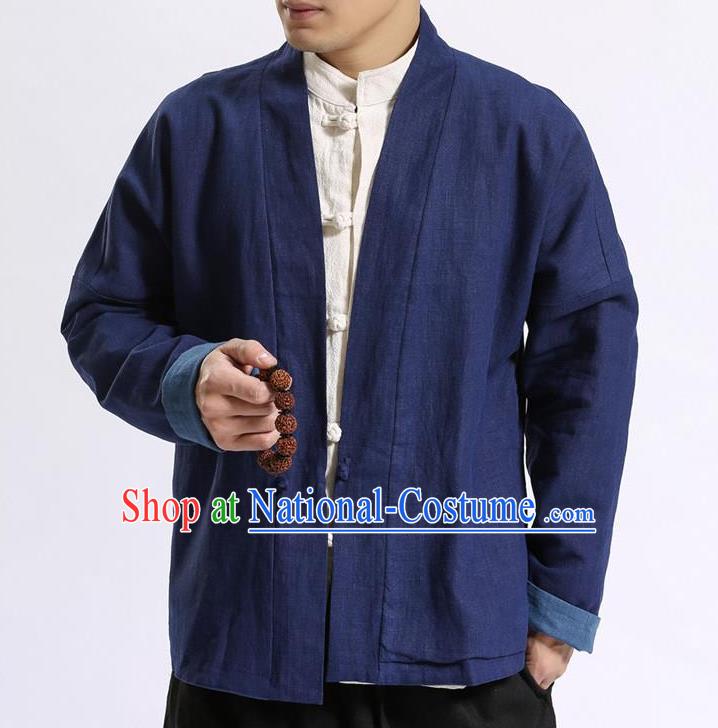 Top Chinese National Tang Suits Frock Costume Martial Arts Kung Fu Training Uniform Kung fu Unlined Upper Garment Chinese Male Zen Suit Gongfu Shaolin Wushu Clothing for Men