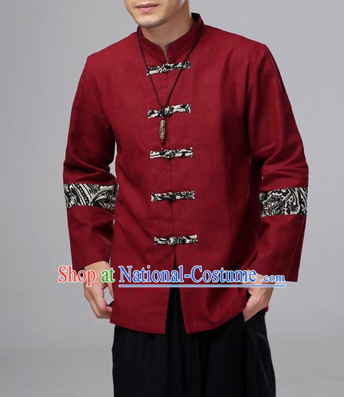 Top Chinese National Tang Suits Frock Costume Martial Arts Kung Fu Training Uniform Kung fu Unlined Upper Garment Chinese Male Zen Suit Gongfu Shaolin Wushu Clothing for Men