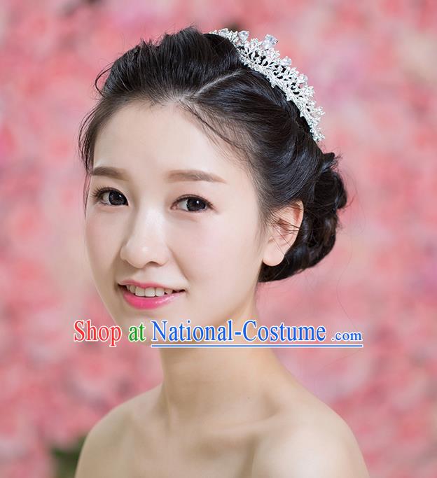 Handmade Chinese Classical Hair Accessories Wedding Hair Sticks Hair Jewellery, Bride Royal Crown Hair Clasp for Women