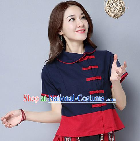 Traditional Ancient Chinese Young Women Cheongsam Dress Republic of China Tangsuit Stand Collar Blouse Dress Tang Suit Clothing for Women