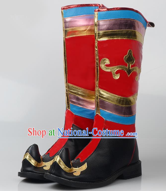 Traditional Chinese Minority Mongol Nationality Ethnic Minorities Mongolian Boots Mongolian Boots Tanks Boots for Women