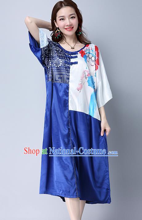 Traditional Ancient Chinese National Costume, Elegant Hanfu Silk Dress, China Tang Suit Chirpaur Cheongsam Elegant Dress Clothing for Women